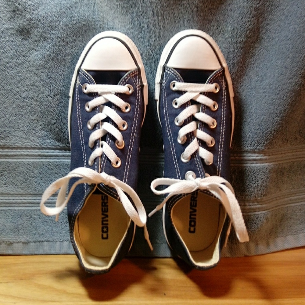 Converse Navy, M9697 All Star OX tennis shoes